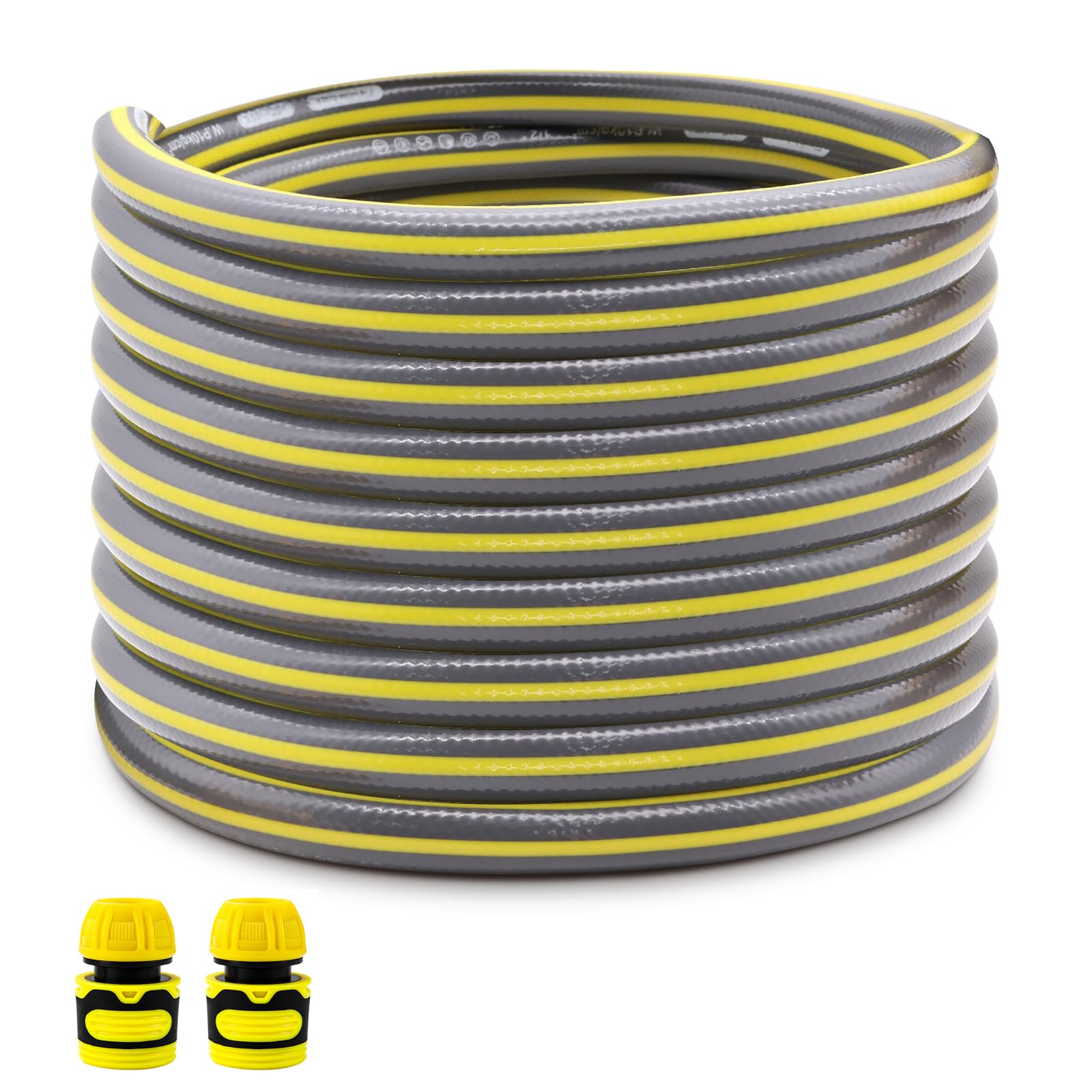 Alederways Garden Hose Pipe Extension Set, 1/2” Hose Connection, 5m, 2 Connectors, for Hose Reel & Tap, 5 meters