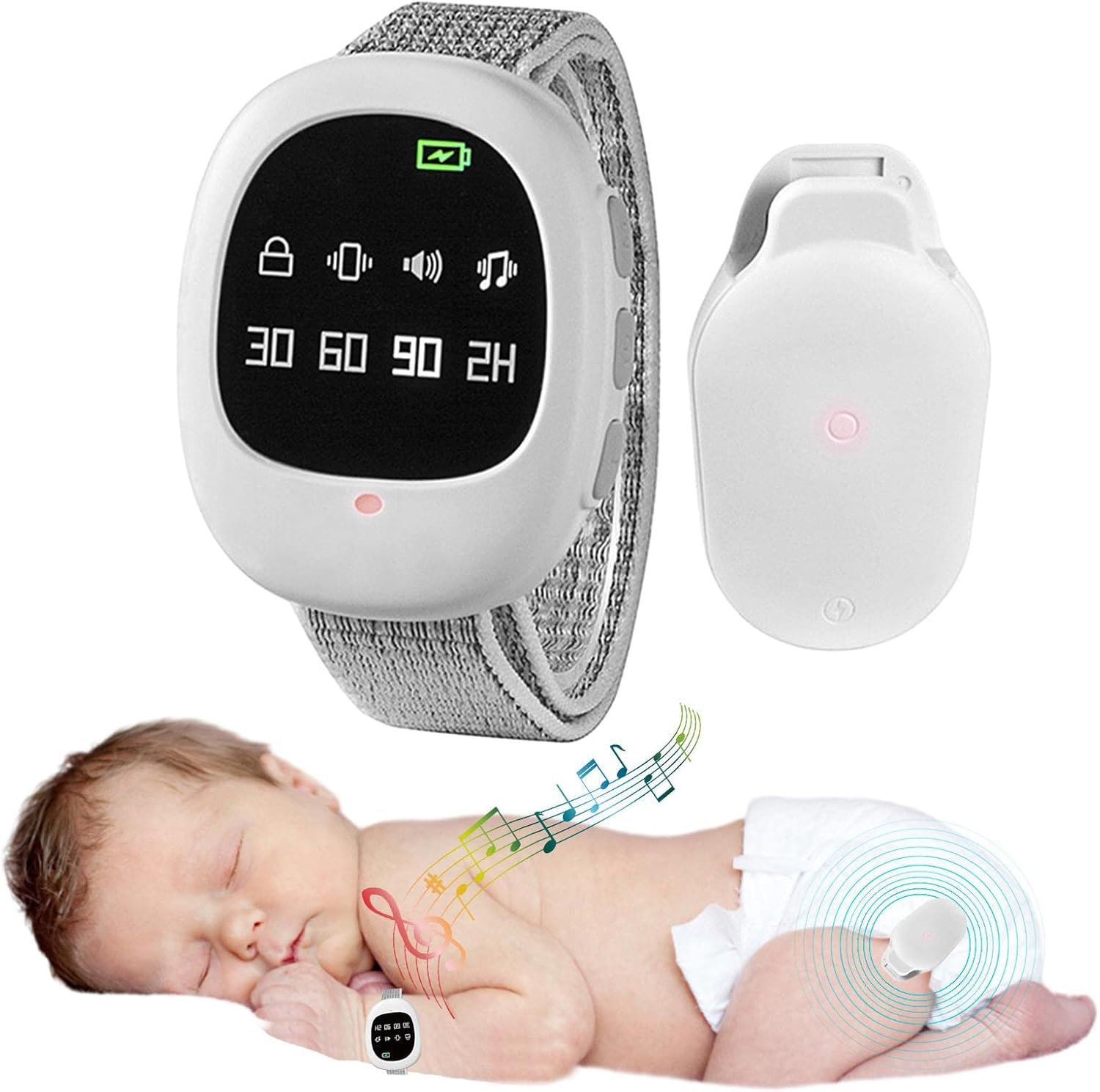 HYFOL Bedwetting Alarm for Children, Wireless Pee Alarm