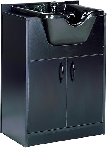 Buy-Rite Olla - Cuenco profesional para champú y gabinete independiente para salones, cuenco acrílico de alta resistencia, todos los accesorios