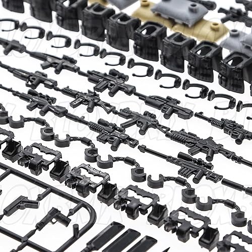 Miniatura 4 de 400 armas, ametralladoras, rifles compatibles con las principales marcas-pistolas, minifiguras-complementos-base-militares-soldados-policía,