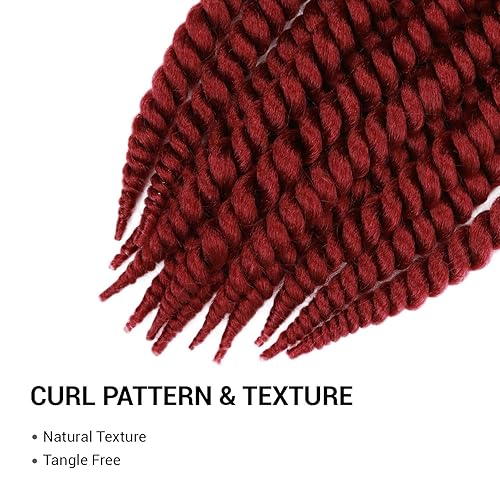 Miniatura 5 de AU-THEN-TIC - Paquete de 6 extensiones de cabello trenzado de ganchillo senegalés jumbo de 12 pulgadas, trenzas de ganchillo con torsión habana,