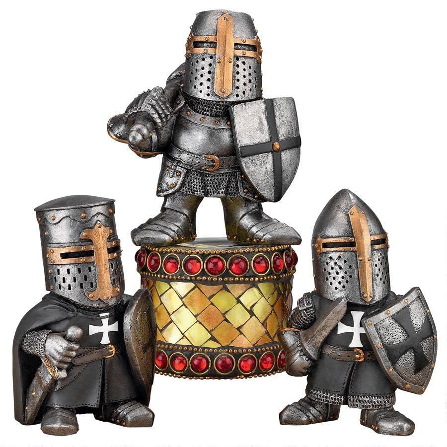 Amazon.co.jp: ガーデンオブジェ 置物 かわいい兵士 西洋甲冑 プレート