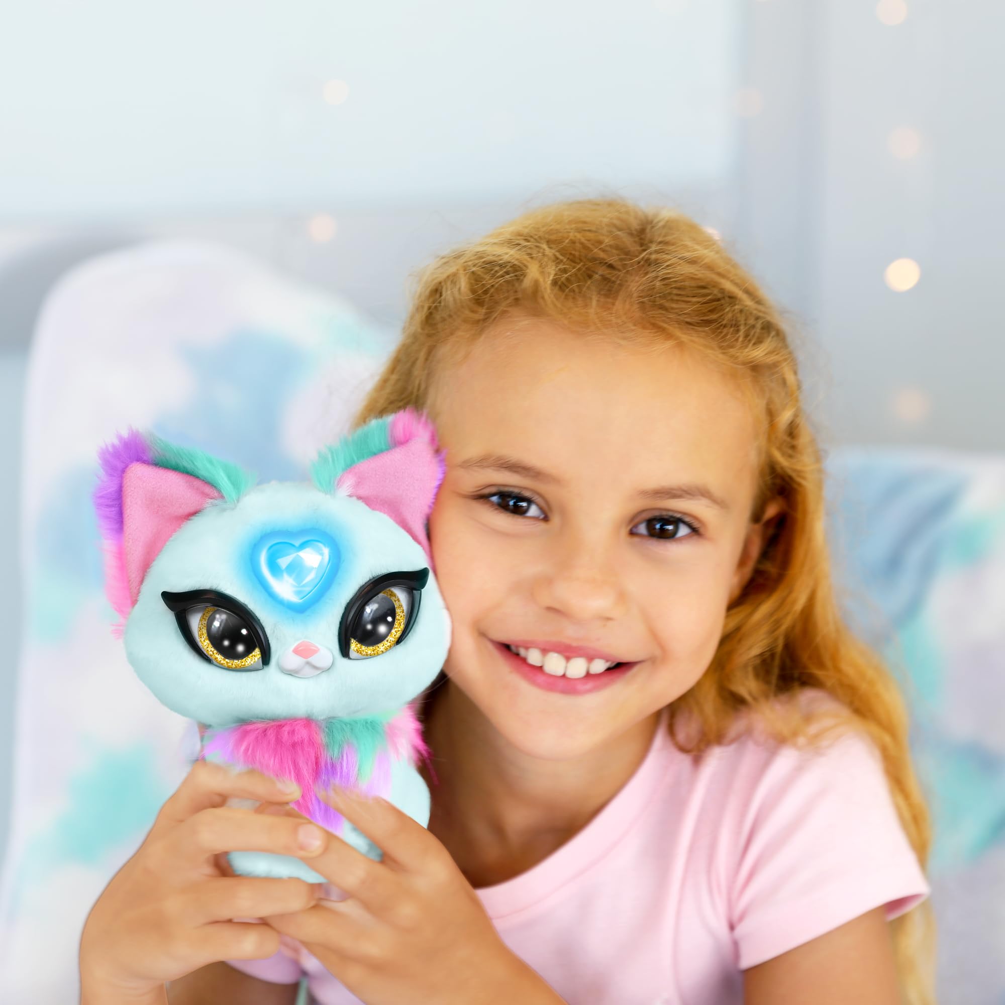 Peluche Interactive avec Fonctions électroniques, Parle en français, Toi Seul Peut Entendre Ses Secrets, Coeur Magique, Modèle Skye, pour Les Enfants dès 4 Ans, MY0003