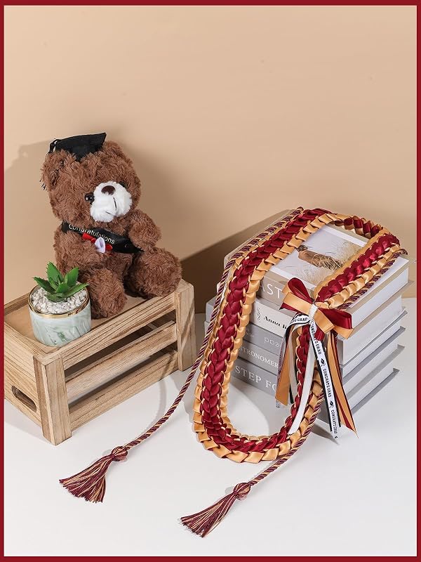 TFTAFAN Graduation Leis and Graduation Honor Cords Class of 2024 Graduation Ribbon Lei Graduation Necklace Braided Necklaces Graduation gift for for Student Graduation Gifts Party Supplies, 48 inches, by TFTAFAN - Image 4
