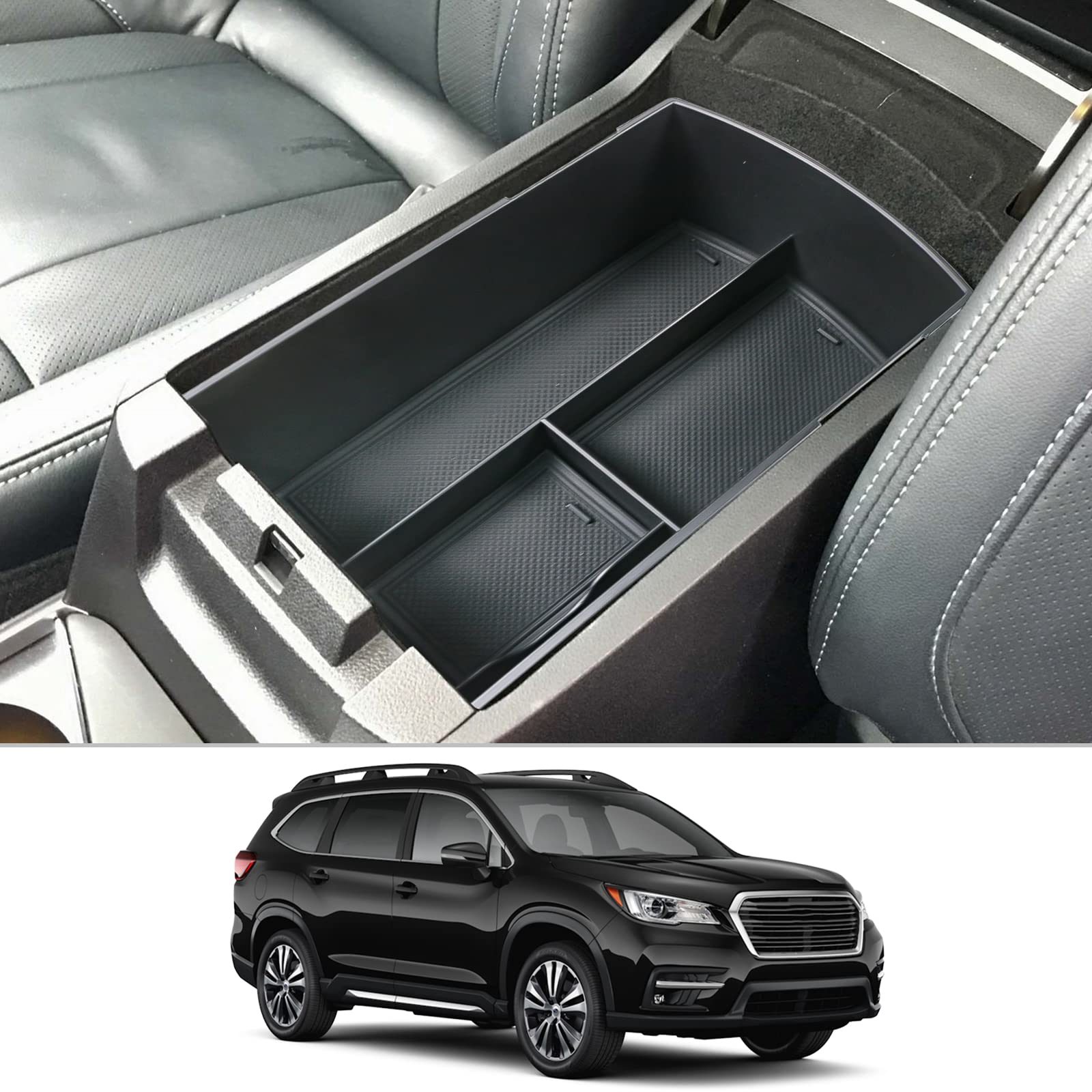 CDEFG for 2025 Ascent Center Console Organizer Tray for 2019-2024 2025 Subaru Ascent Accessories Middle Console Armrest Tray Storage Box Arm Rest
