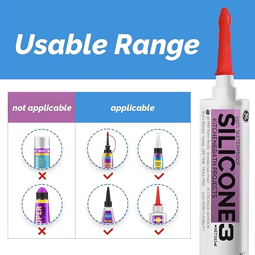Miniatura 3 de GEMLORD 40 tapas de sellado para tubos de calafateo para sellar y preservar el tubo de calafateo abierto, rojo