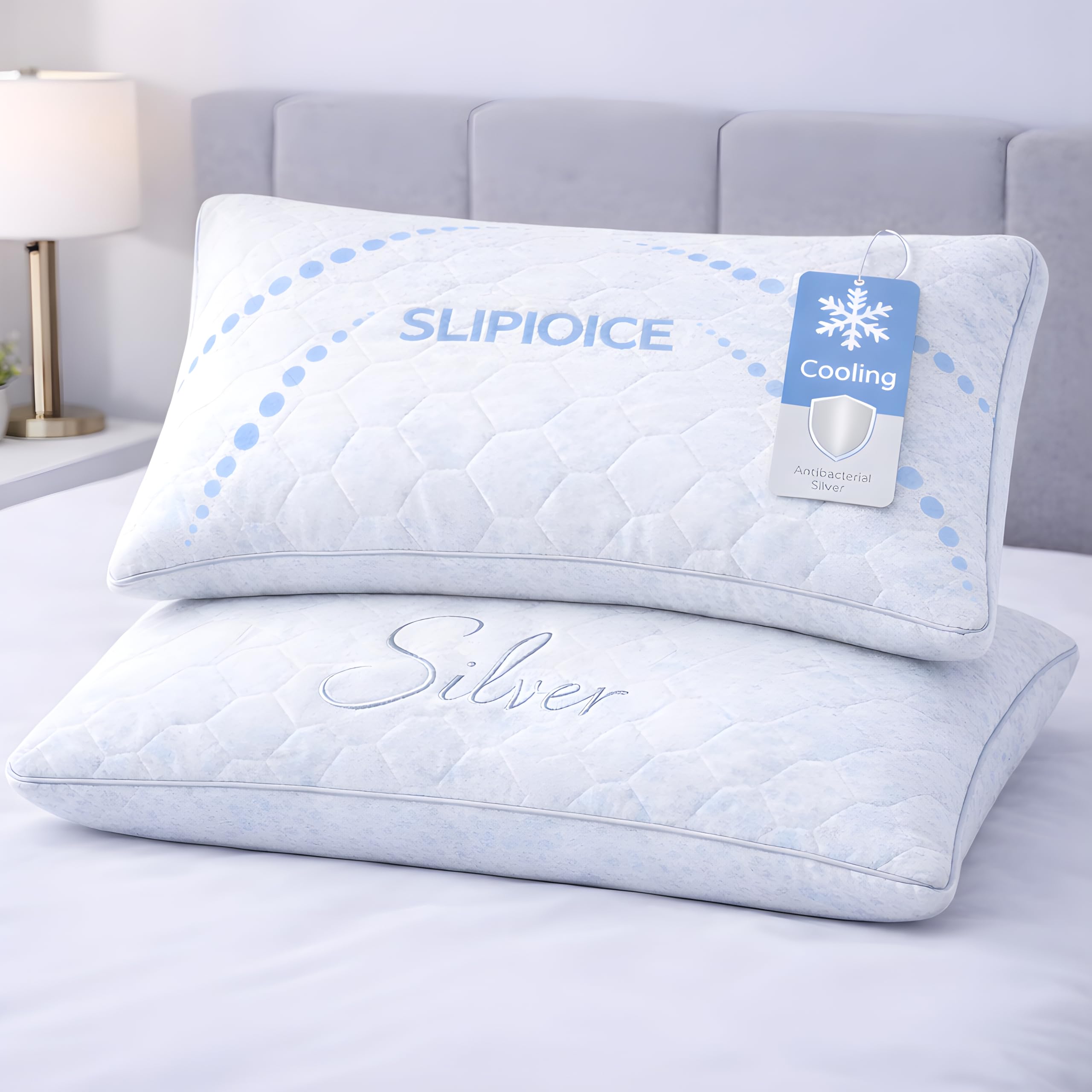 Cuscino in memory foam (1, Silver Ice, 50 x 70 cm)