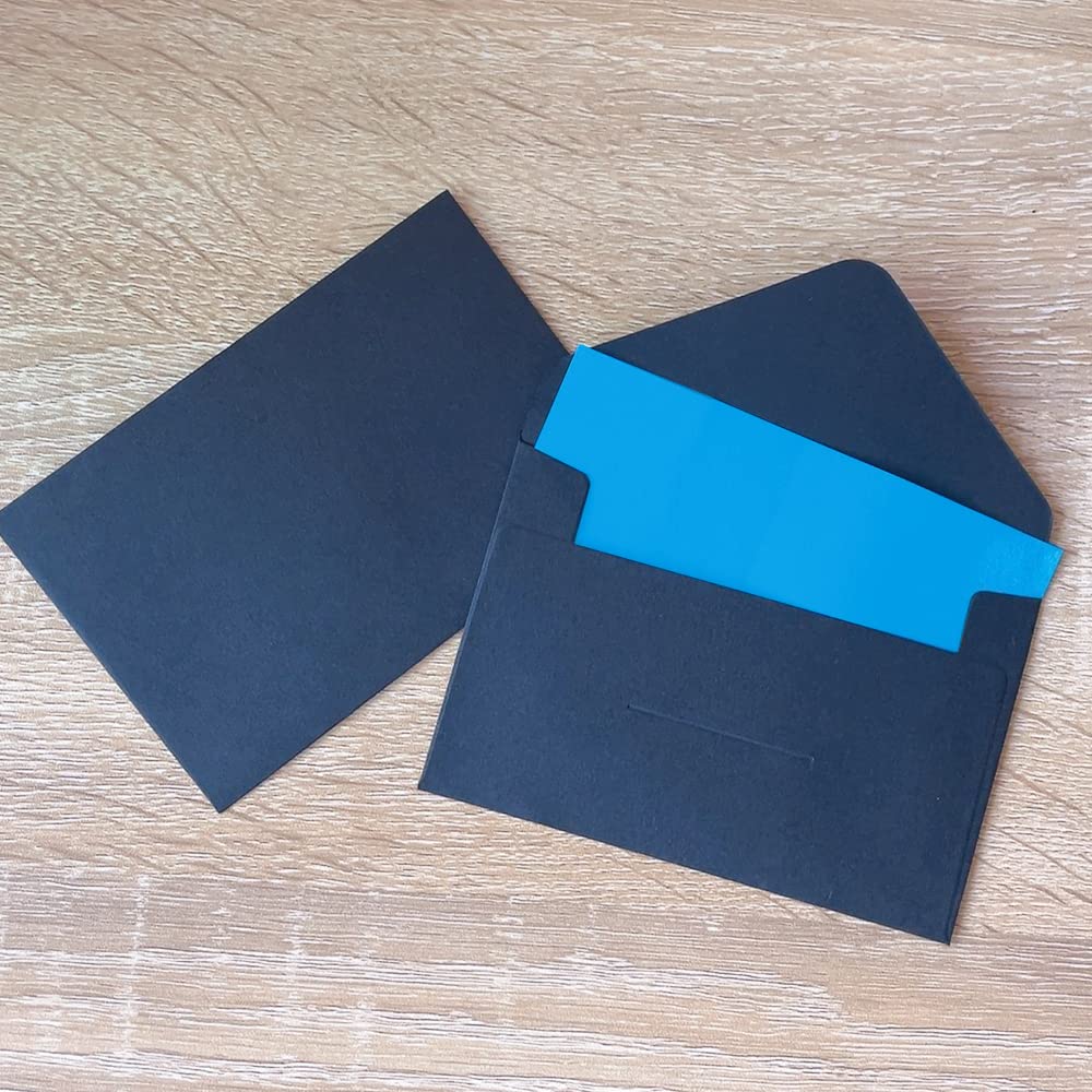 100 Stück kleine schwarze Umschläge, Mini-Samenumschläge, Samenpakete