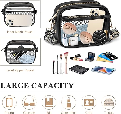 Miniatura 163 de KETIEE Bolso cruzado transparente, aprobado para estadios, para conciertos, eventos deportivos, festivales