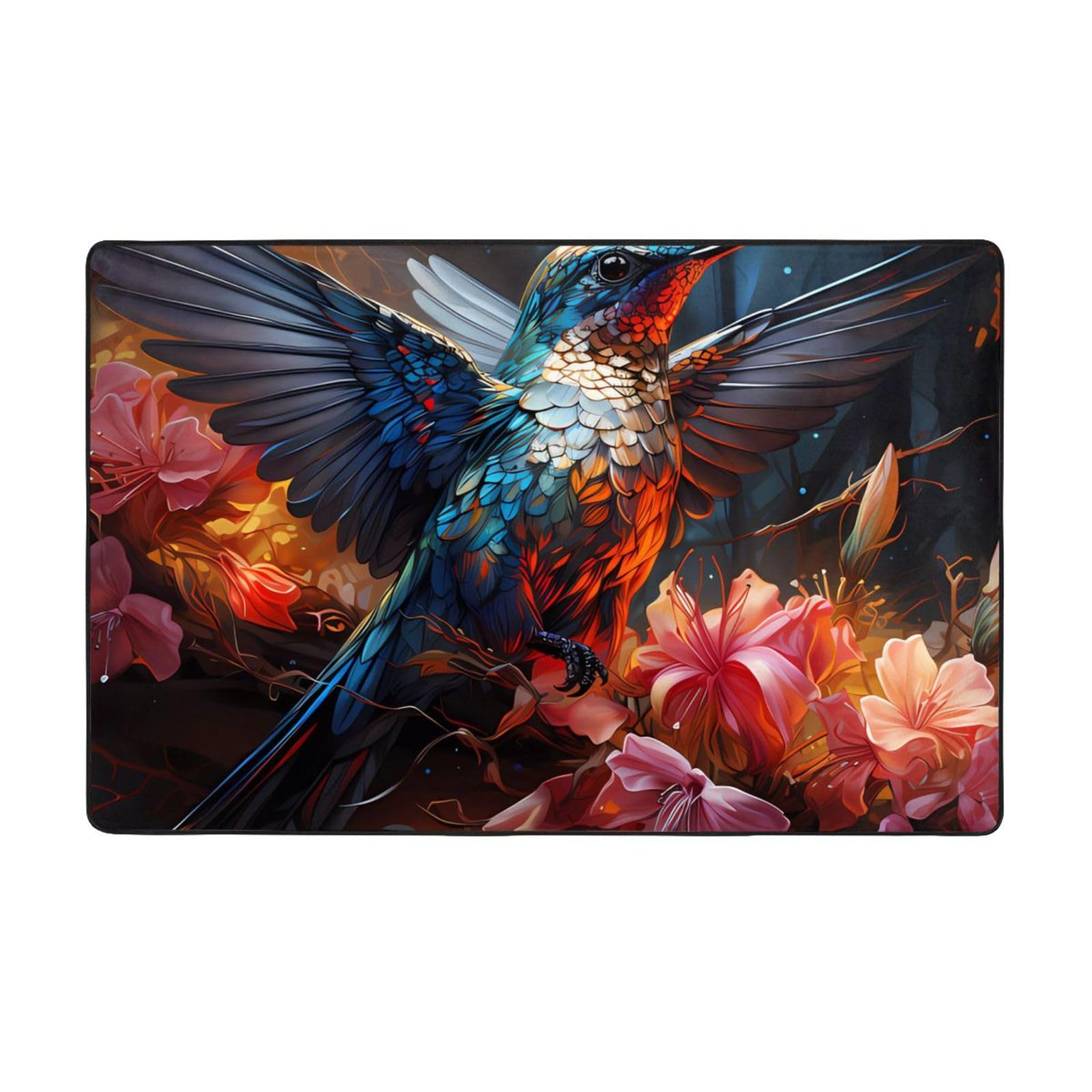 Tapis colibri doux pour créer une ambiance sereine dans la chambre à coucher
