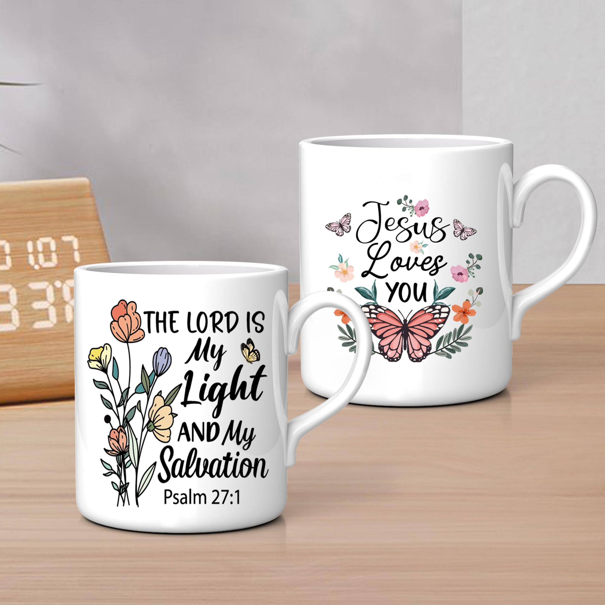 Butterfly UV DTF Cup Wraps - 20 Sheet Bible Verse UV DTF Transfer Stickers, Flower UVDTF Cup Wraps for 16 oz, Inspirational Quote Waterproof Decals for Glass, DIY Crafts