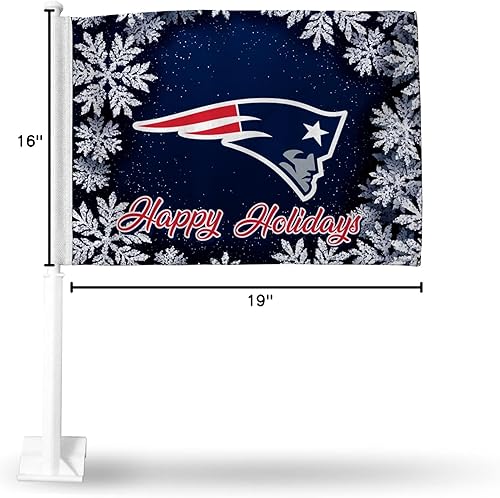 Vista 445 de Rico Industries NFL - Bandera de doble cara para automóvil, accesorio para auto