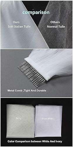 Miniatura 6 de 1 T 3 4 5M largo encaje perla boda velo nupcial