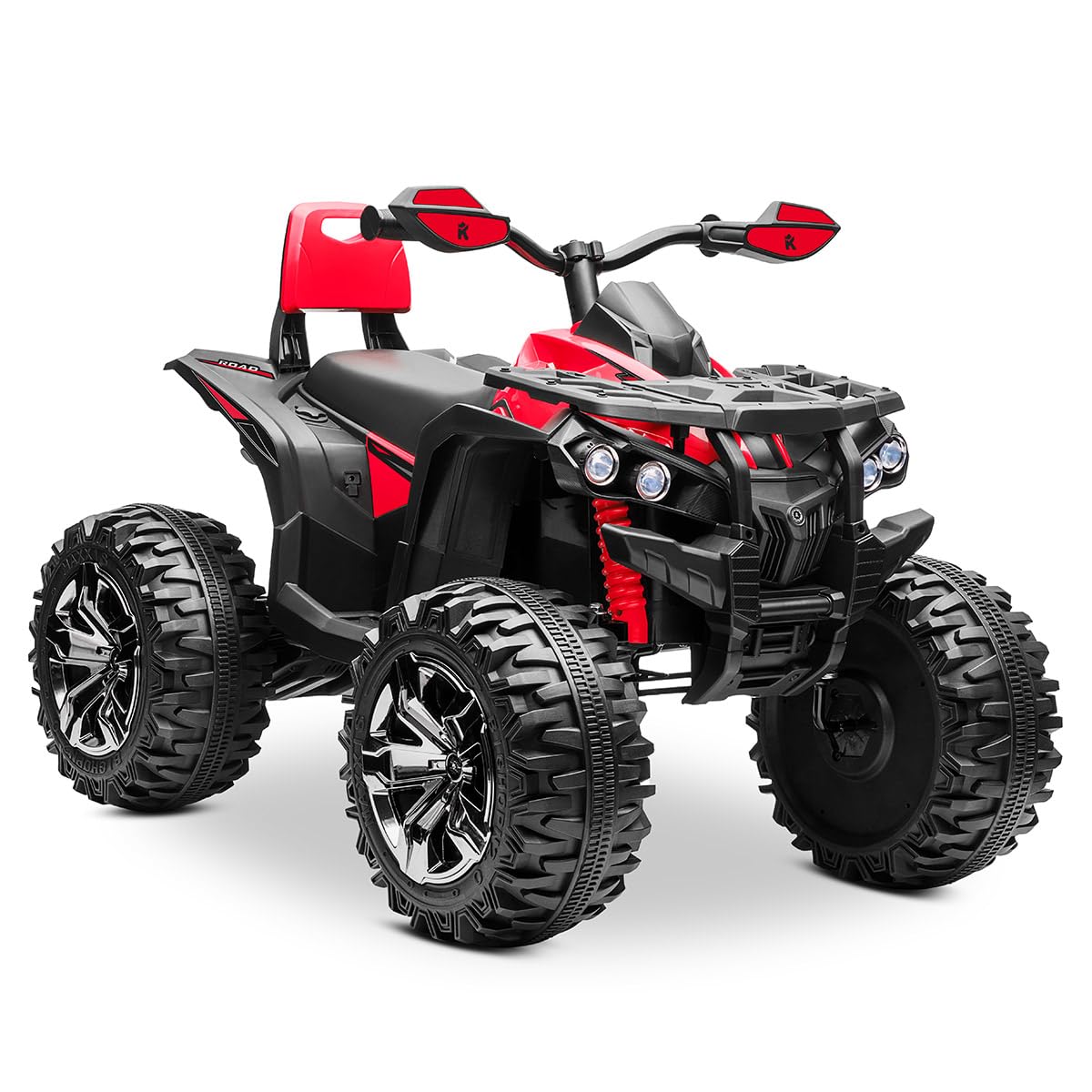 Playkin QUAD RACER ROJO - QUAD niños moto electrico infantil 12V bateria recargable 4 ruedas +3 años juguetes infantiles coches de bateria