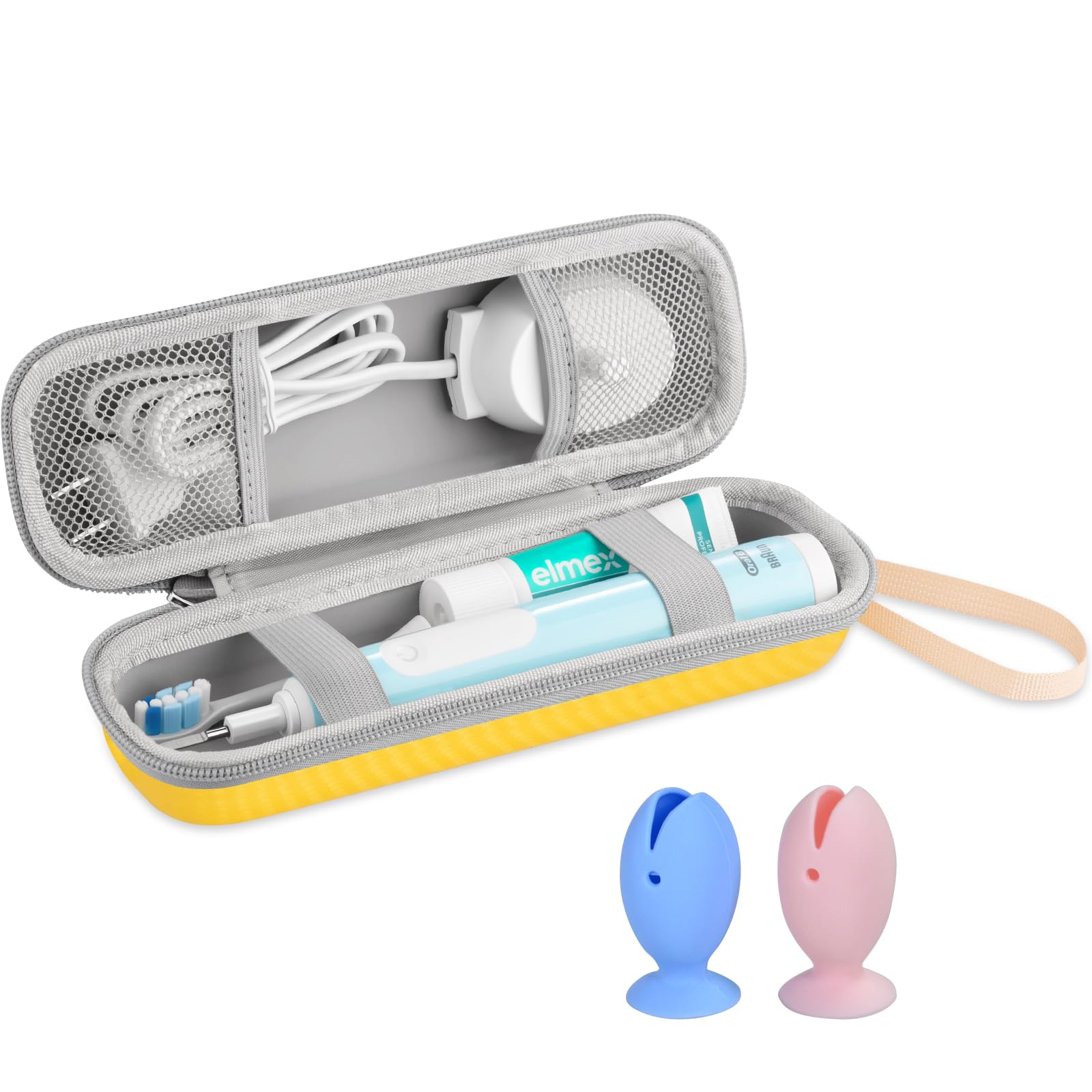 Toothbrush Travel Case for Oral B/Oral-B Pro 1000 1500 5000 7000 7500 9600/ Philips Sonicare 4100 5100 6100 5300 Electric Toothbrush, Portable Hard