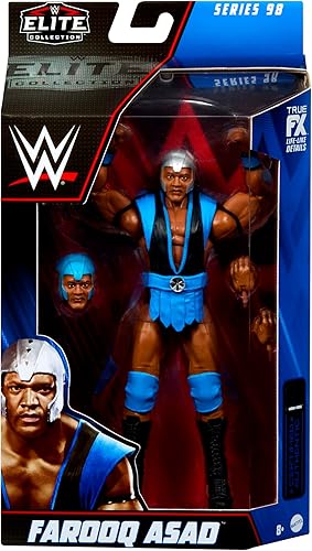 Farooq (Ron Simmons) - Figura de acción de lucha libre de juguete WWE Elite 98