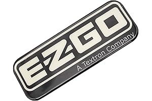 Name Plate for 2008-Up EZGO RXV Golf Carts, OEM#606405