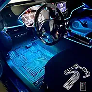 Interior Car Lights - 48 LED Equipped with 3M Adhesive Backing Interior LED Lights for Car Accessories for Women Men