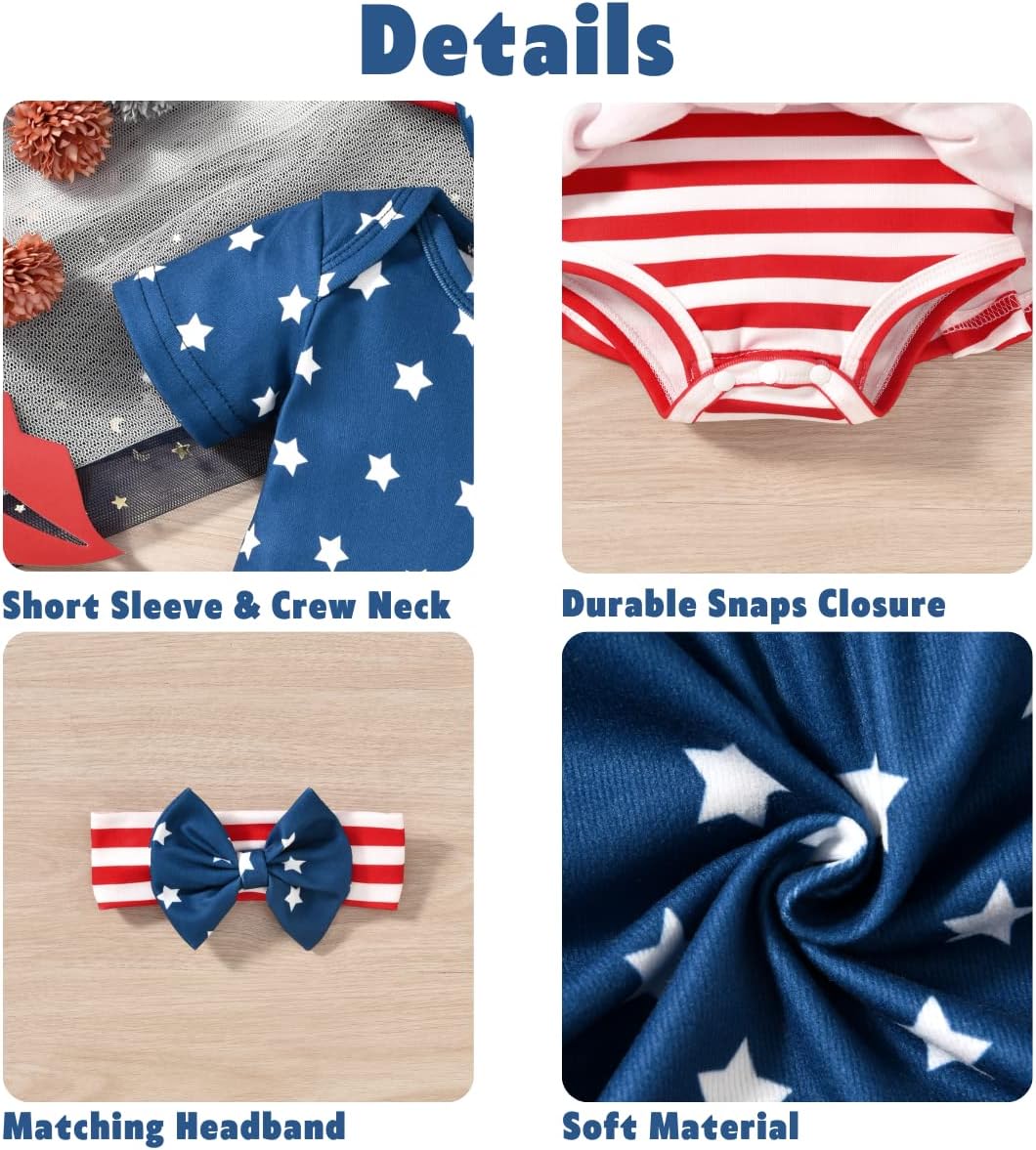 Aalizzwell Newborn Infant Baby Girls Bodysuit Dress - Image 3