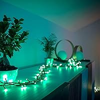 Vista 5 de Twinkly Cadena de luces de Navidad controlada por aplicación, decoración de iluminación inteligente para el hogar para uso en interiores