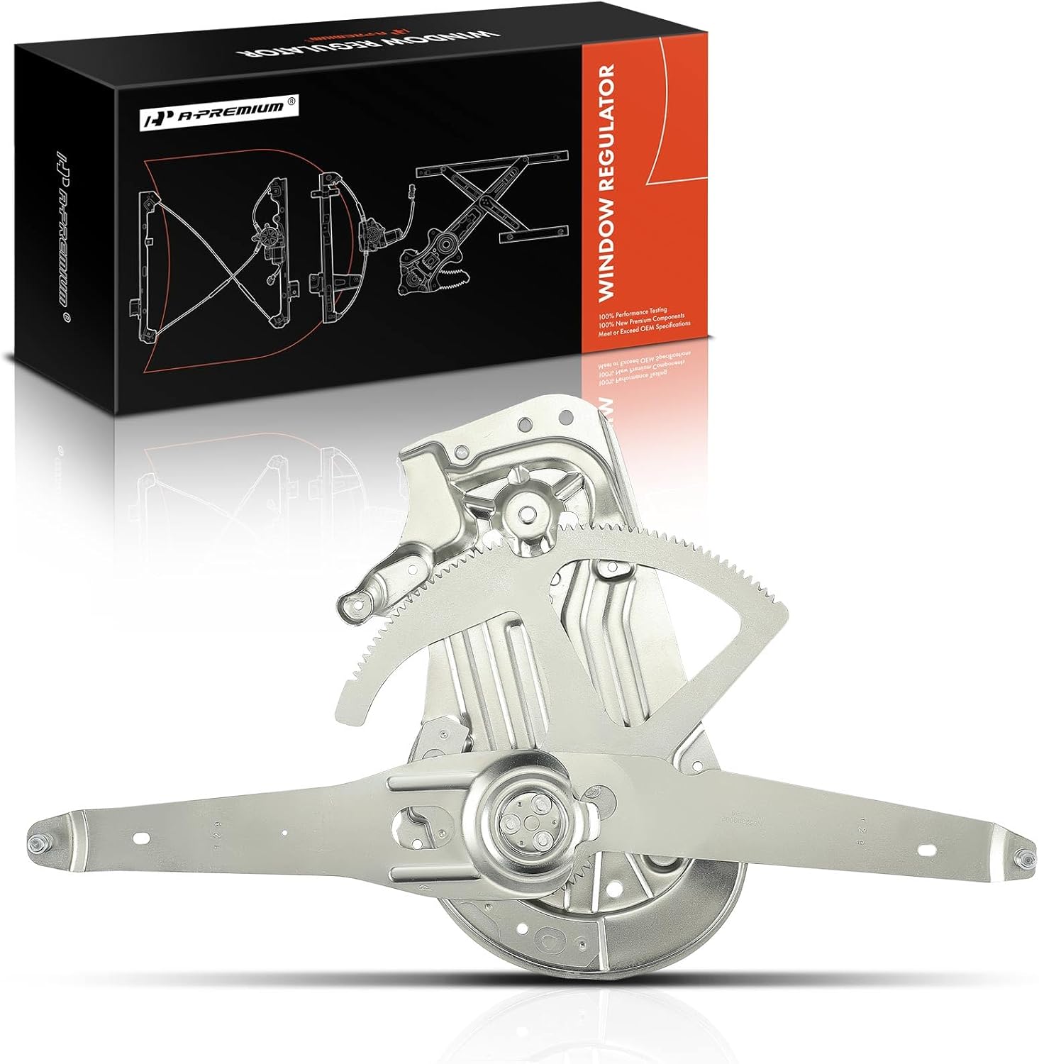 A-Premium Electric Power Window Regulator Without Motor Compatible with Volvo S80 1999-2006, Front Left Driver Side