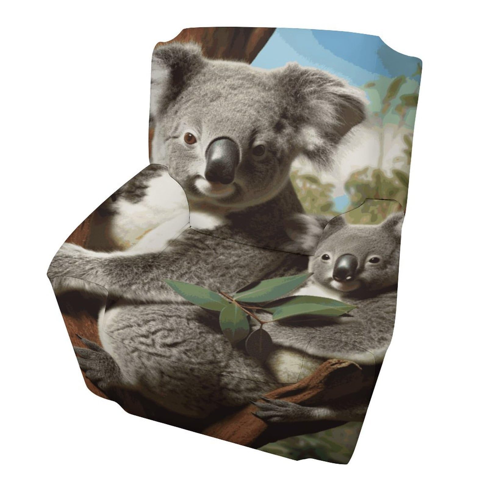 Fekiloot Style Koala Family Couch Cover Sofa Cover Sofa Slipcover