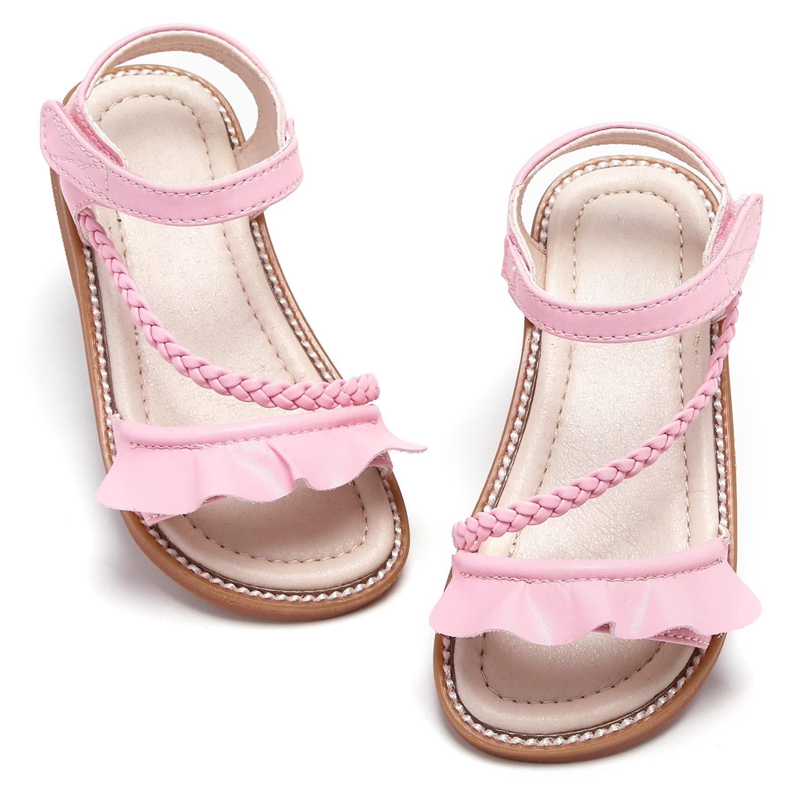 GINFIVE Toddler Girls Sandals Little Girls Kids Summer Shoes Toddler Sandals