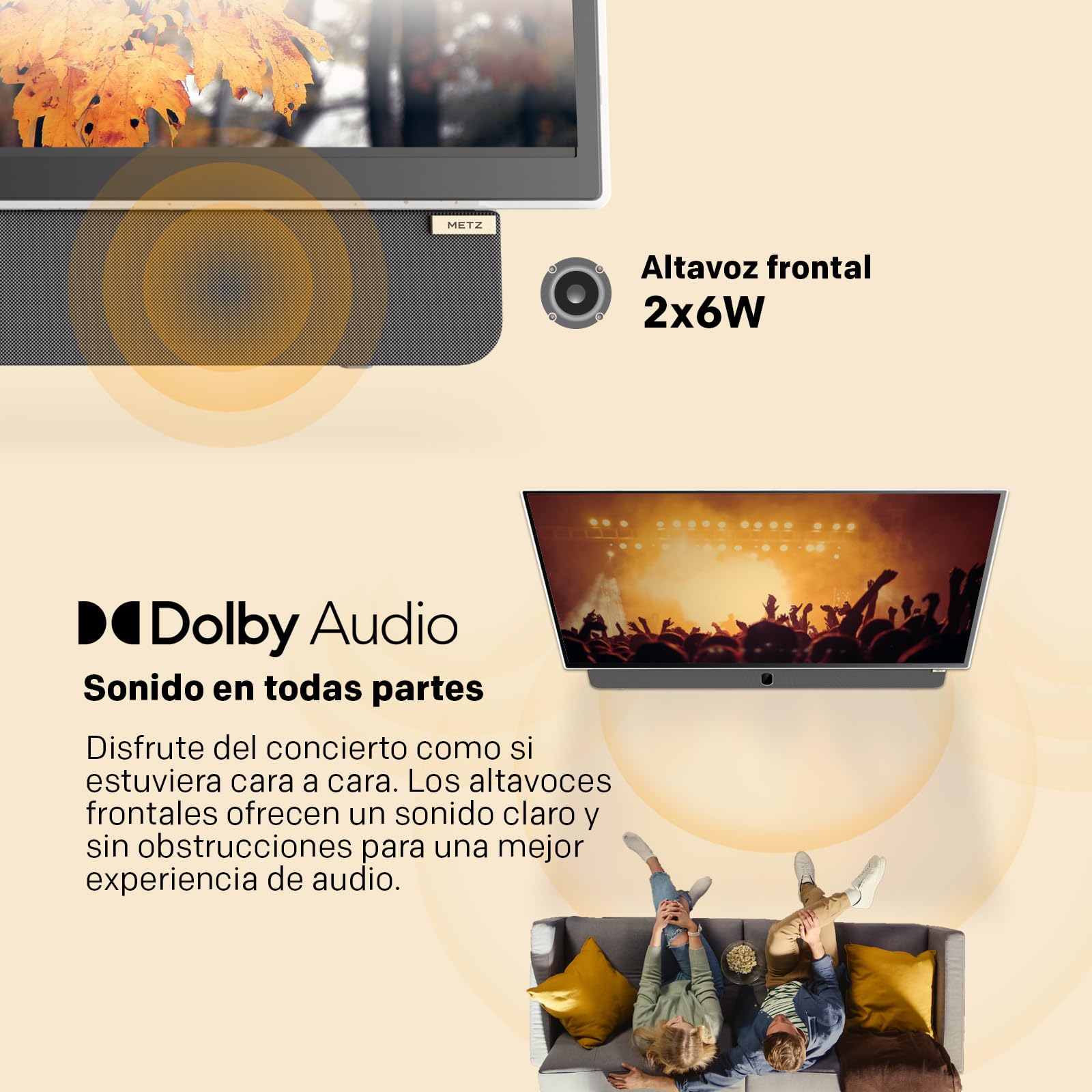 Metz TV Portable 24 Pouces (60 cm) Smart Google TV FHD Avec Batterie Intégrée Poignée HDR 10 Chargeur Voiture 12V Ecran Anti-reflet Dolby Audio HDMI USB Bluetooth Wi-FI (24MPE7000 Blanc)