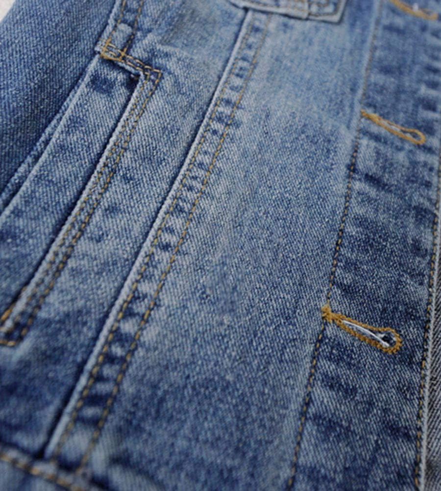 Kedera Womens Basic Button Down Vintage Black Long Sleeves Denim Jean Jacket Jacket for Women - Image 6