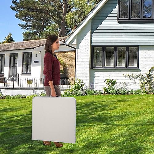 Miniatura 6 de Mesa plegable de picnic de 4724 x 2362 x 2165 pulgadas mesa plegable de aluminio ligera mesa de camping portátil para exteriores pícnic barbacoa