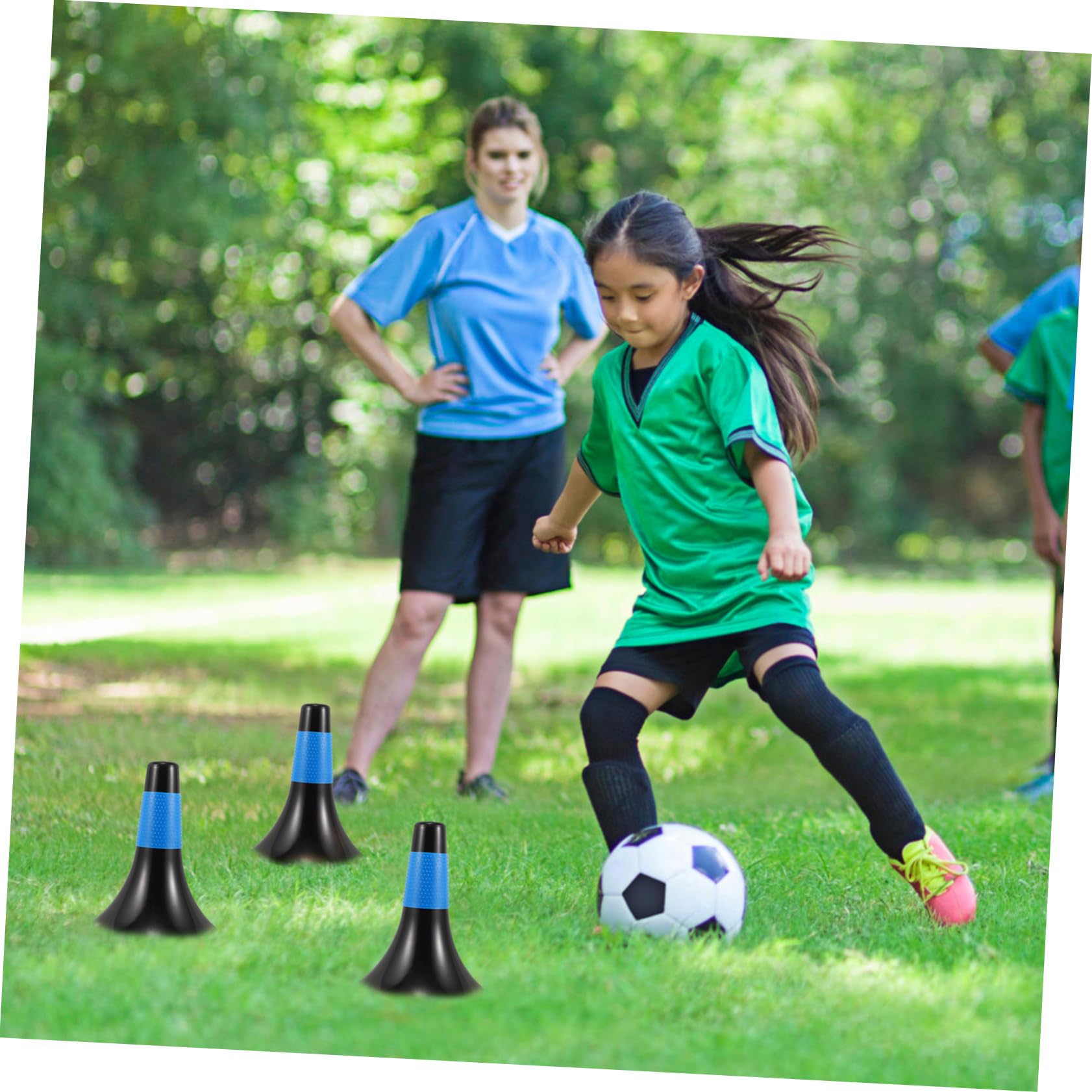 Abaodam 8piezas Conos Marcadores De Entrenamiento para Baloncesto y Fútbol Obstáculos De Agilidad para Práctica Deportiva Jardín o Campo