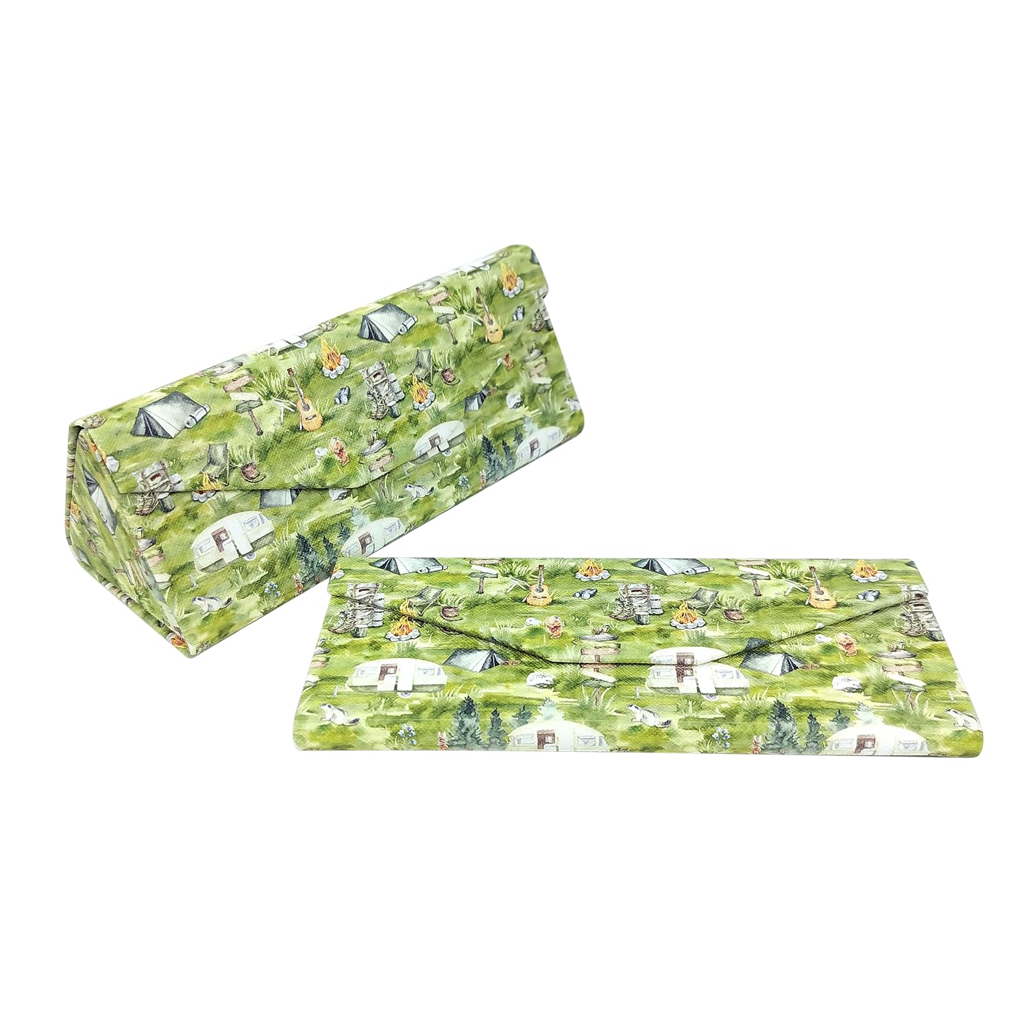 Real Sic Glasses Case for Men and Women - Magnetic Folding Hard Shell Sunglass Holder - Inspired by Activities/Hobbies