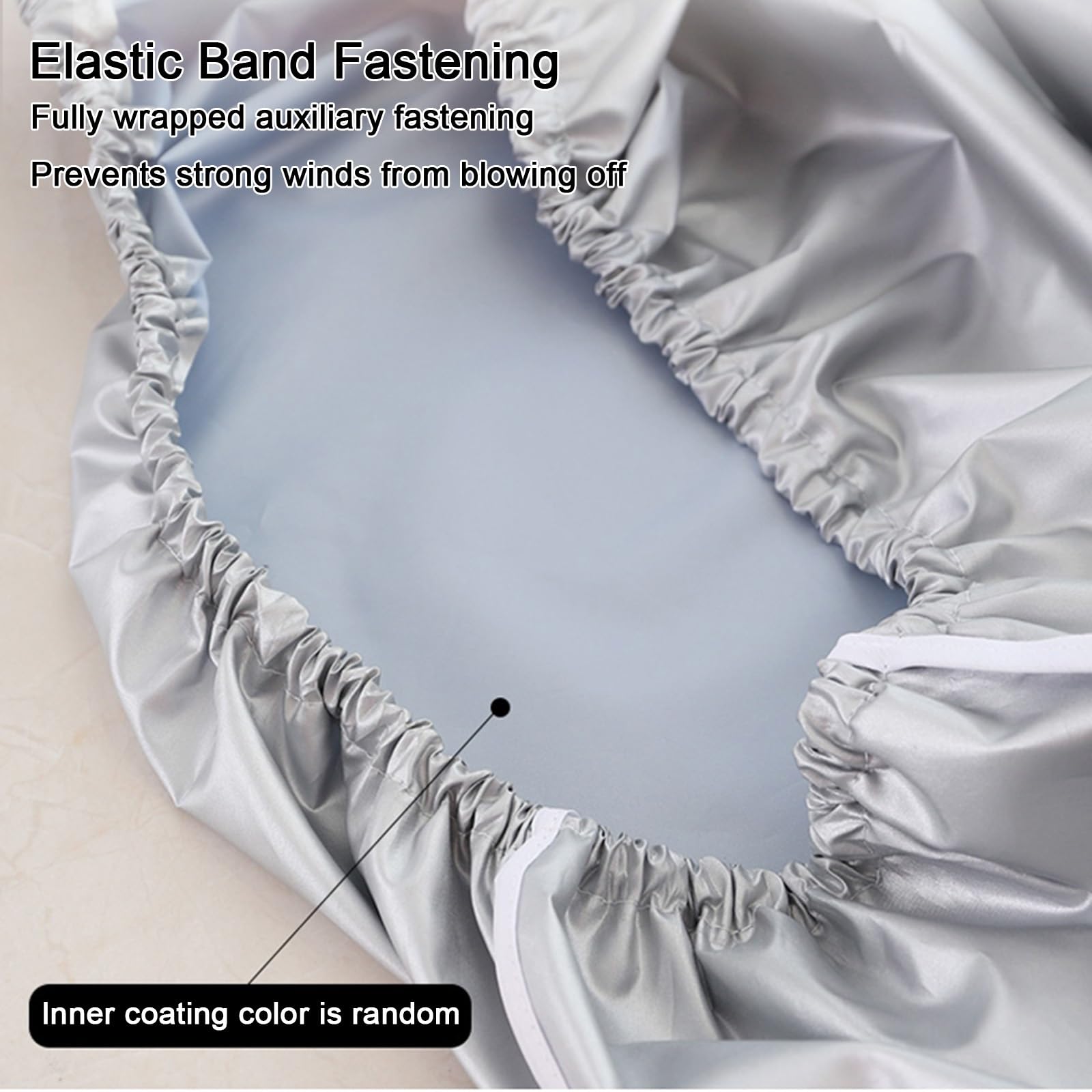 Copertura per condizionatore Portatile da Esterno, Protezione per unità AC, Chiusura a Cinque Lati, Elastico, Resistente ai Raggi UV, Impermeabile e Antipolvere (80x30x57 cm / 32x1