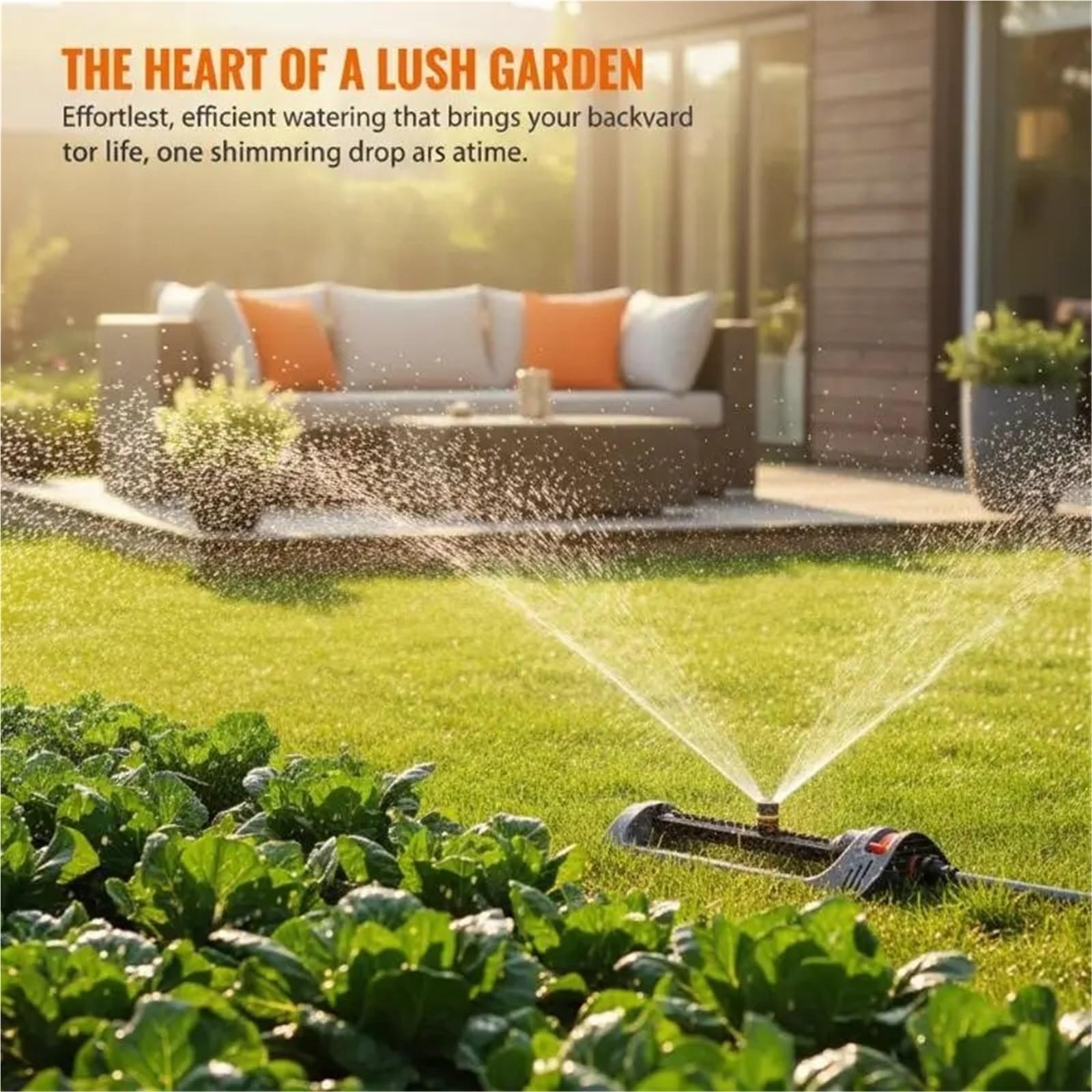 Verstellbarer Wassersprinkler for Die Garten-Rundumbewässerung Mit Großer Reichweite für den Garten
