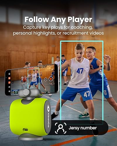 Miniatura 3 de XbotGo Chameleon AI Auto Sports Action Camera - Cámara de fútbol 4K 60FPS y cámara de seguimiento de baloncesto para deportes de equipo, transmisión