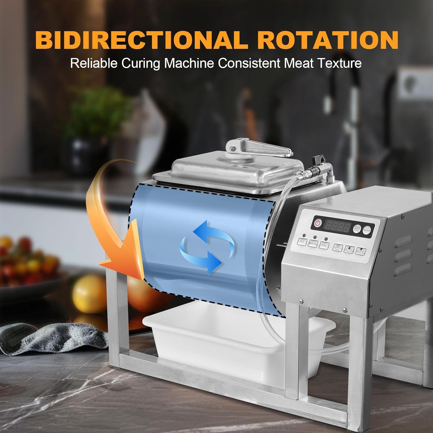 Vacuum Marinator, Food Vacuum Marinator 18L, Three-Speed Meat Pickle Machine, Fast Marination Process for Jerky, Sausage, Bacon