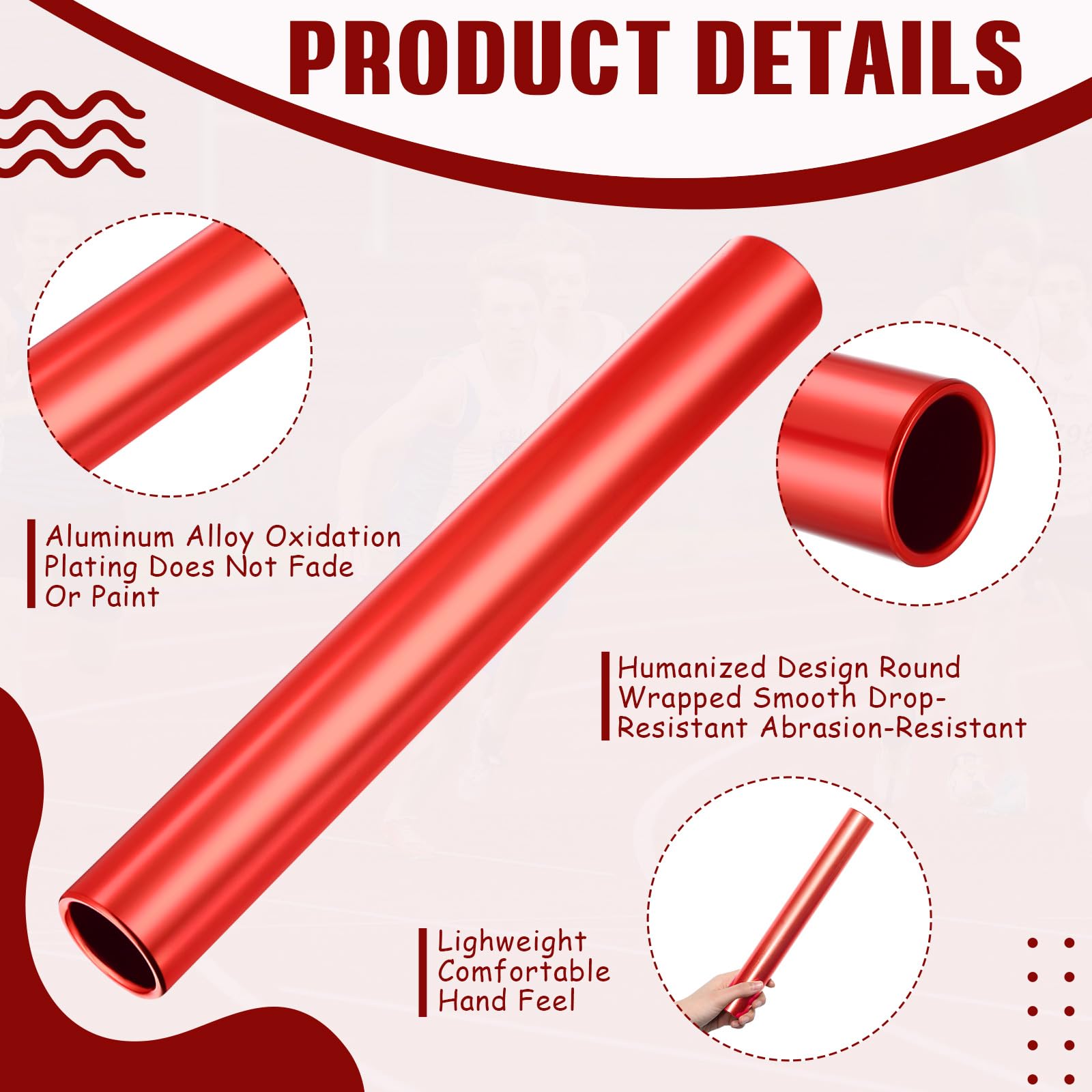 Batons For Relay Race Hanaive 12 Pieces Relay Baton Sports Aluminum ...