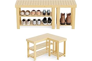 Premium Tiered Corner Storage Bench For Your Home