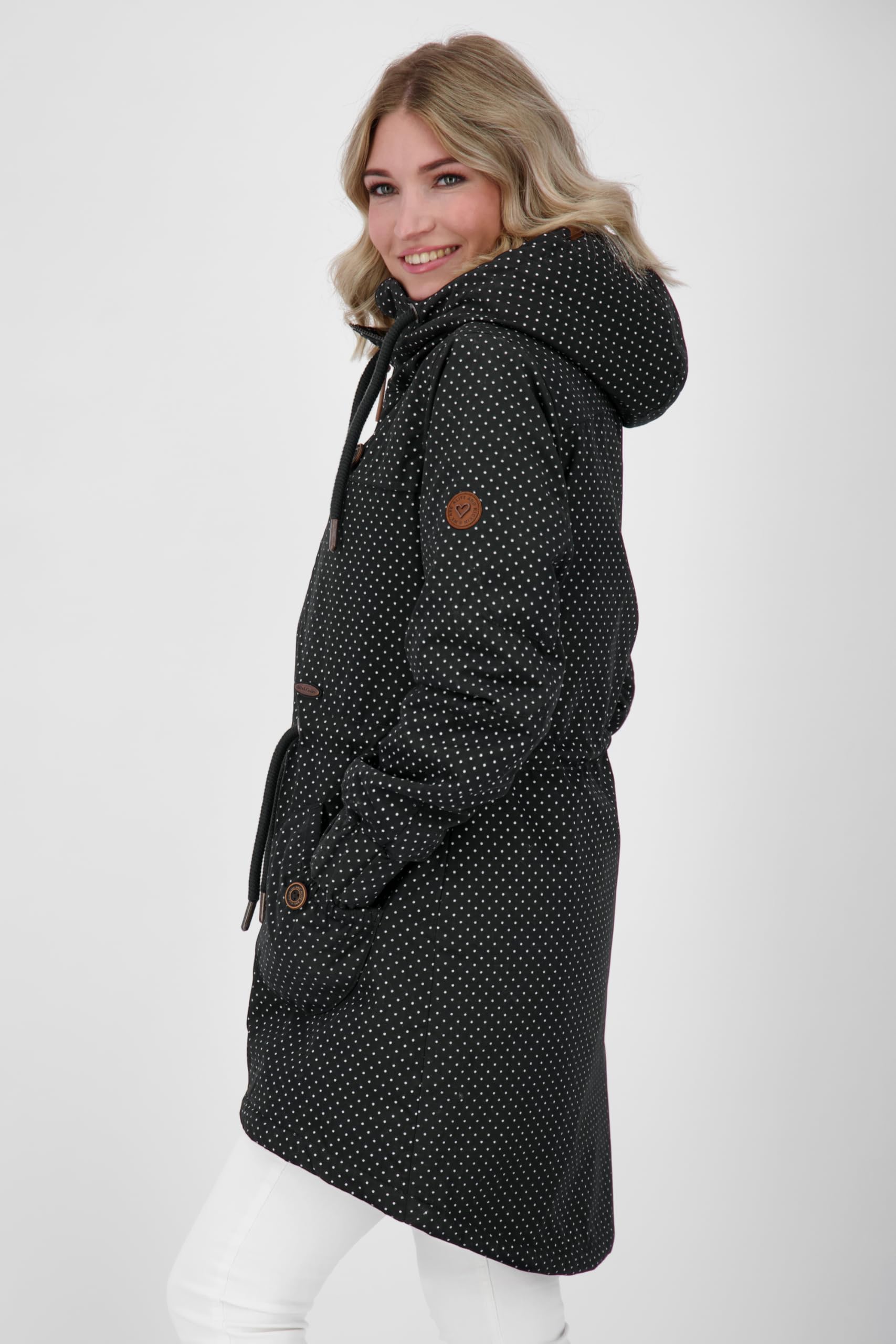ALIFE and Kickin Jacke Parka Übergangsjacke Damen Long Mantel CharlotteAK A Coat