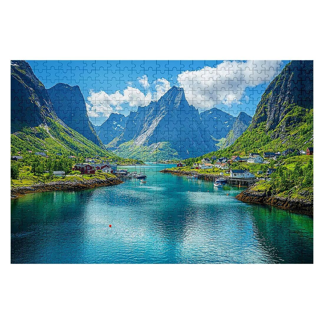 Puzzle 4000 elementów Krajobraz, Układanka Góry dla dorosłych, Klasyczne Puzzle Wyzwanie Edukacyjne Zabawki dla rodziny, Niemożliwe Drewniane puzzle z męskim pudełkiem na prezent, dekoracja ścienna