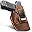 Full Grain Leather IWB Holster Compatible with Glock 17/19/ 19X/ 43X MOS, Taurus G2C/G3C, Sig P365/P365X/ P320/ M18/M17, M&P 9 Shield Plus, Hellcat & Other Full Size Compact Subcompact Pocket Handguns