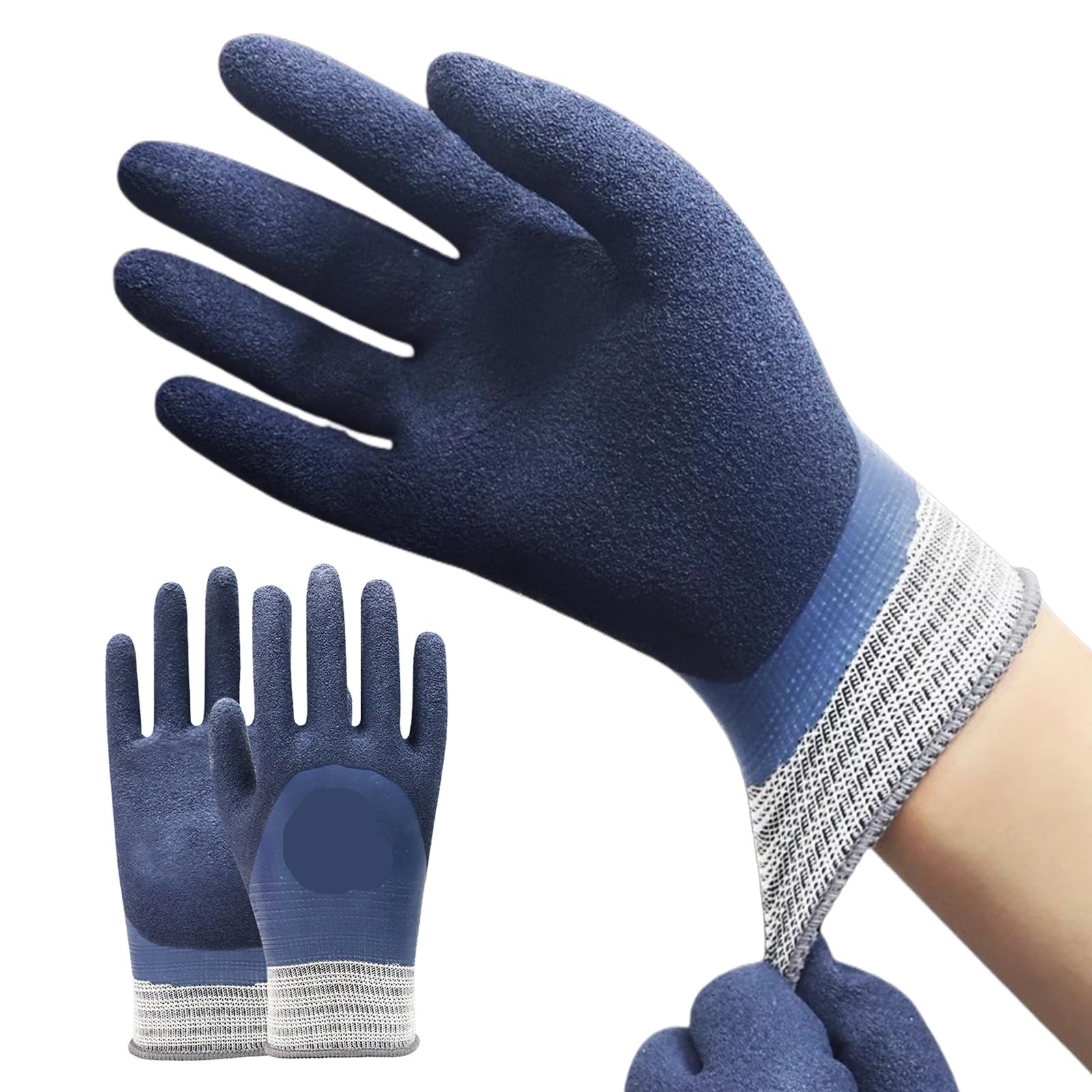 Genérico Guantes de electricista aislados de 1000 V: guantes de trabajo de goma resistentes a la tensión for prevenir descargas eléctricas.