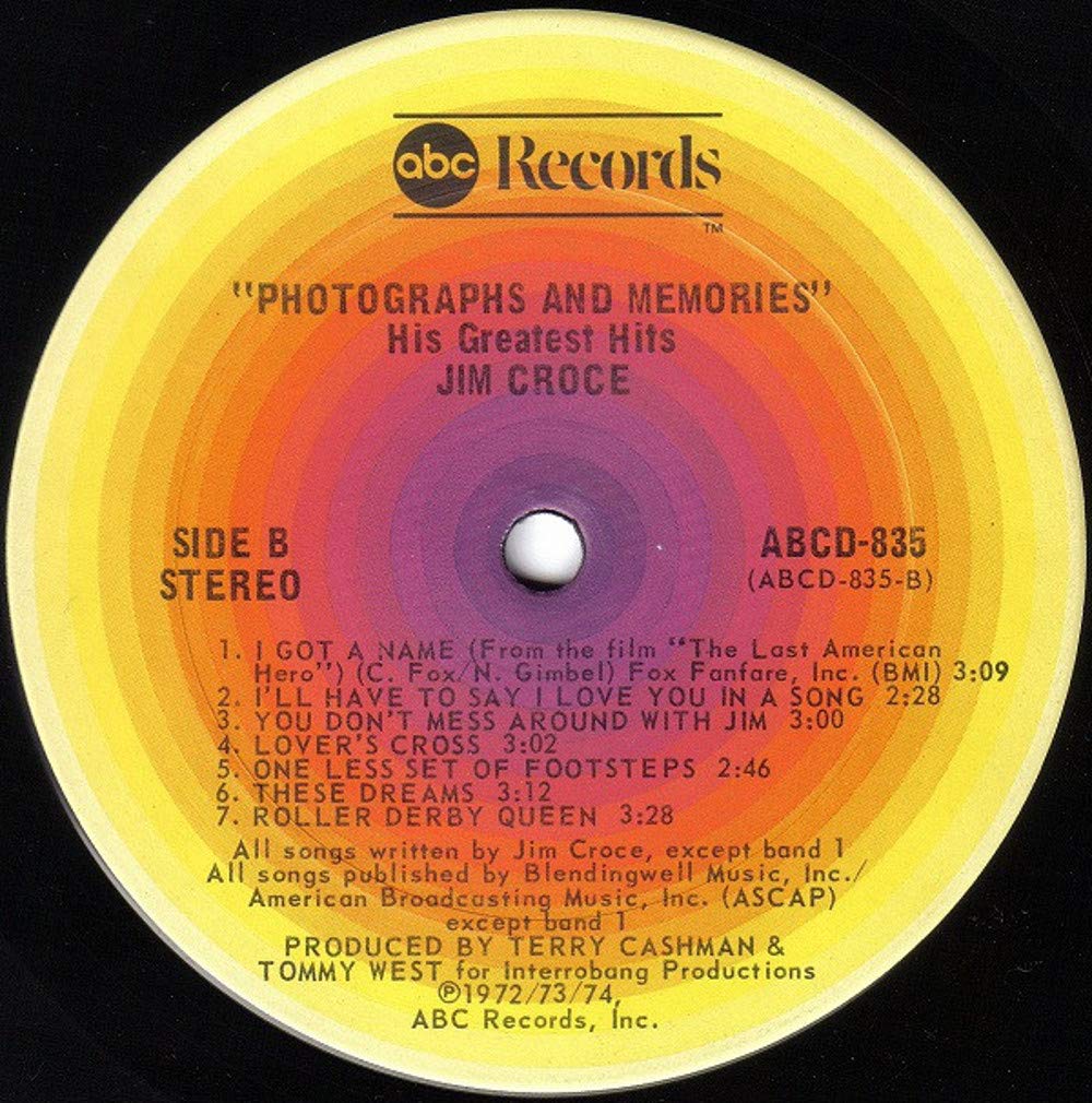 Jim Croce: Photographs & Memories His Greatest Hits