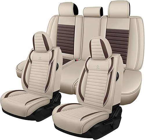 Miniatura 14 de Seat Covers Fit for Mini Convertible 2009-2025 Premium Leather Car Seat Covers, Waterproof Non-Slip and Airbag Compatible, Fashion Car Seat Black