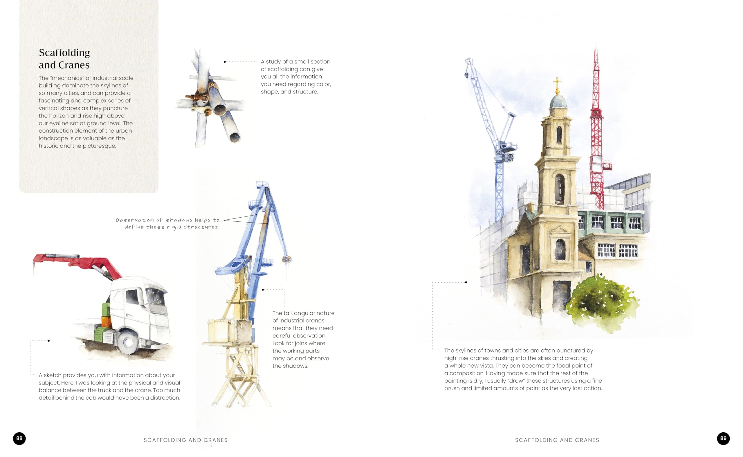Watercolor Artist's Index of the Urban Landscape Field Trip Paint Features