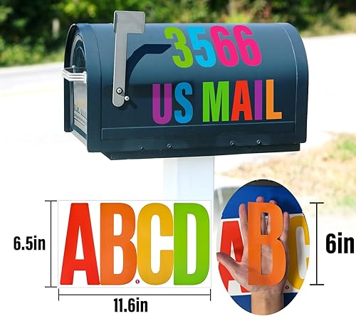 Vista 395 de Calcomanías de letras, 300 piezas, 30 hojas, vinilo autoadhesivo, impermeable, números de buzón, alfabeto para buzón, ventana, puerta, letrero, Negro