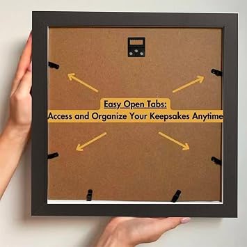 Travel Memory Box, Keepsake Shadow Box, Ticket Shadow Box with Slot, Keepsakes, Ticket Holder with World Map and Plane Design, Theatre Gifts ( Color : Brown , Size : 8 inches )