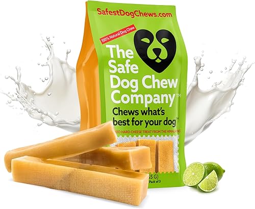 Los masticables de queso totalmente naturales más seguros XL (paquete de 3) Sin trozos, sin conservantes, sin mal olor, gran limpiador de dientes,