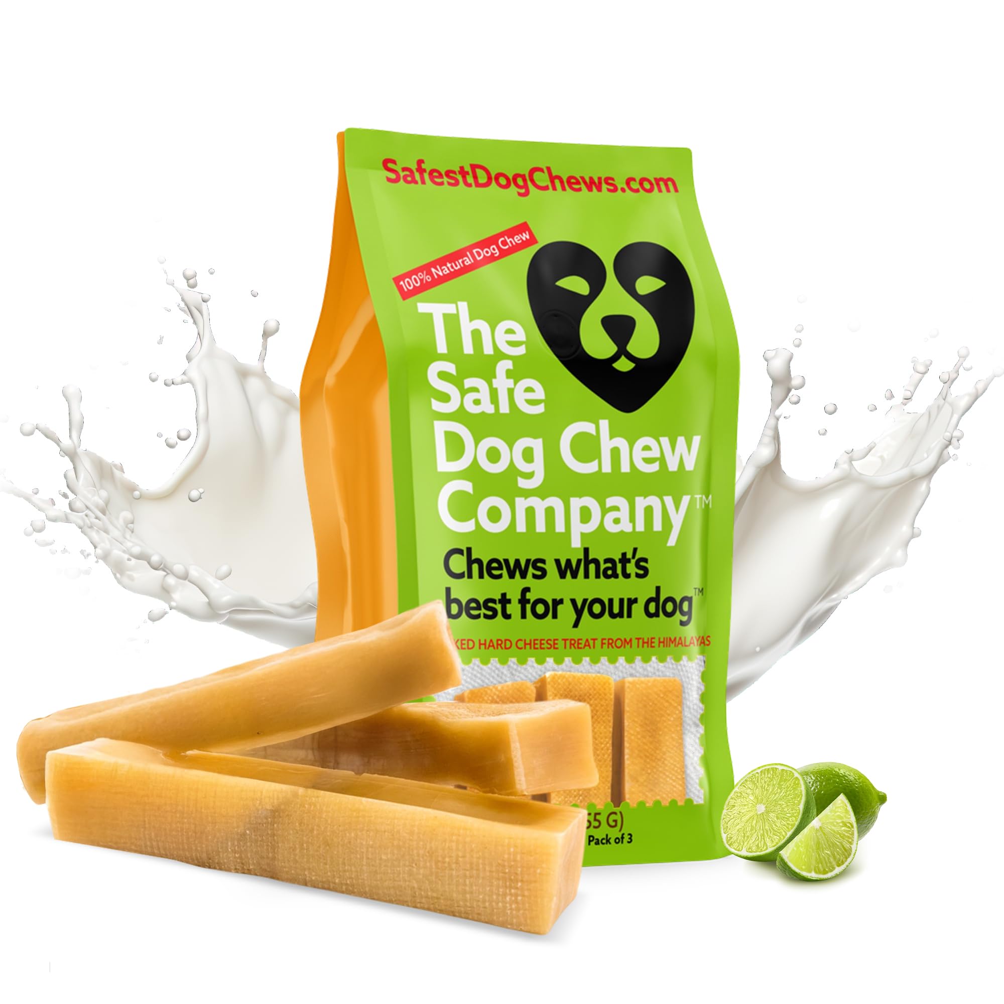The Safest Yak Cheese Dog Chews XLarge 3 Count Long Lasting Dog Chews