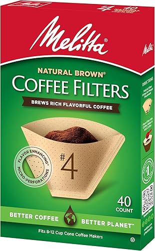 Miniatura 5 de Melitta 6244124 - Filtros de café de cono marrón natural 40 unidades CT